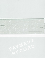 scan of green check and payment record